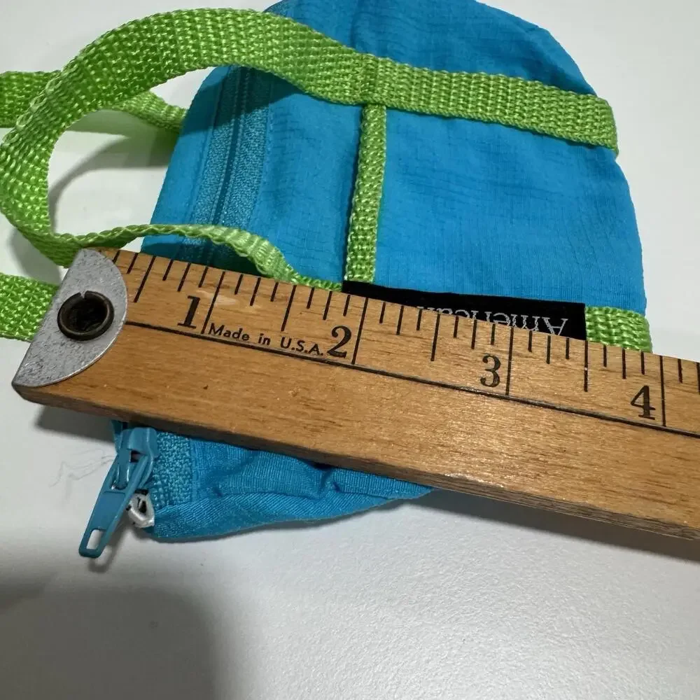 American Girl‎ Doll Blue and Green Duffel Bag Small Micro